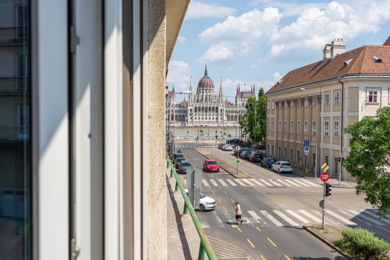 Apartmán Bright Studio With Parliament View, Free Parking Budapešť Exteriér fotografie