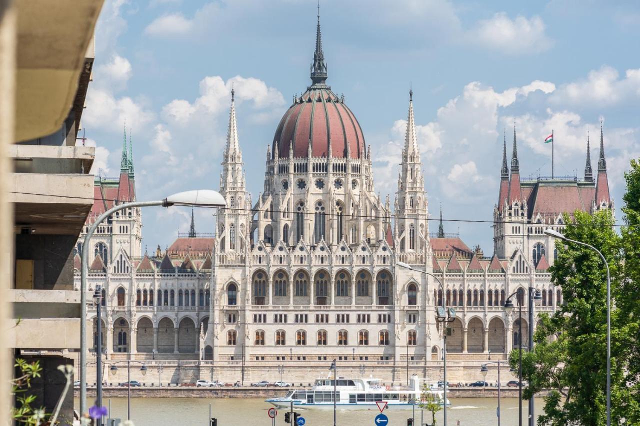 Apartmán Bright Studio With Parliament View, Free Parking Budapešť Exteriér fotografie