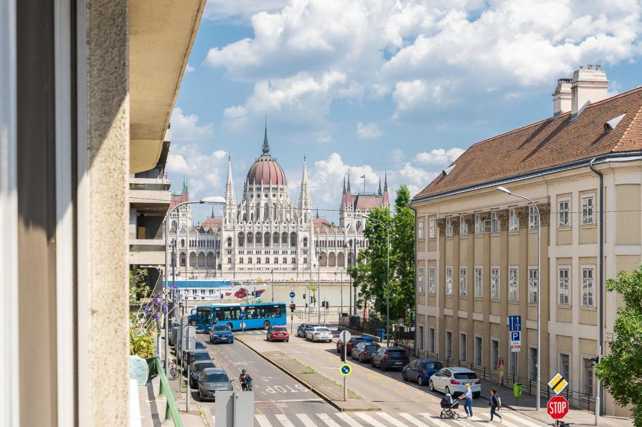 Apartmán Bright Studio With Parliament View, Free Parking Budapešť Exteriér fotografie